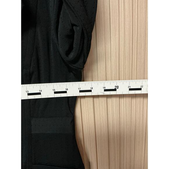 Mariam Anna Barska Black Zip-Front Knit Blazer Jacket Size L - Picture 7 of 7